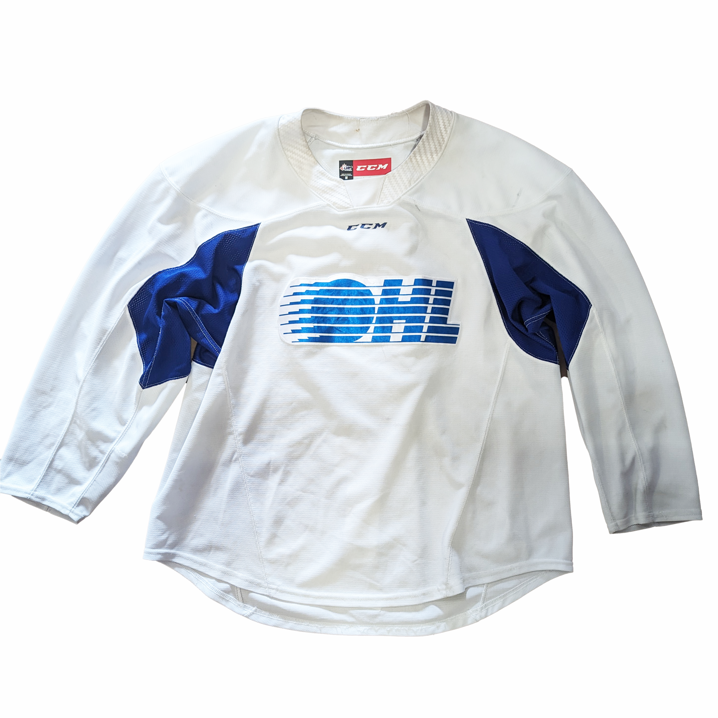 OHL - Maillot d'entraînement CCM d'occasion (blanc/bleu)